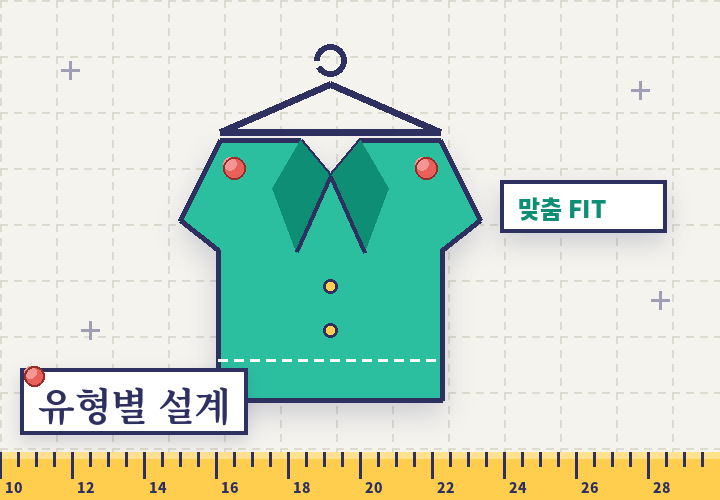 운전 유형별 맞춤 설계 - 옷걸이에 걸린 맞춤 재킷